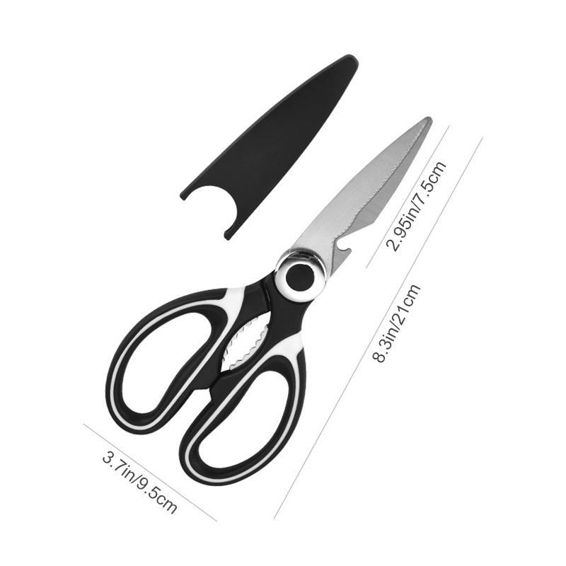 Set of heavy-duty kitchen shears, multi-functional kitchen tool for efficient cooking
