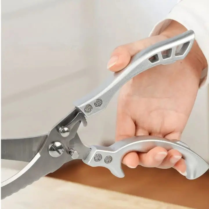 Essential heavy-duty kitchen shears, a versatile cooking tool & gadget for all your food prep needs.