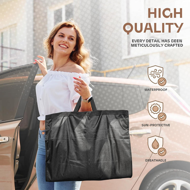 Unisex garment protector, durable, clear window, keeps suits & dresses safe.