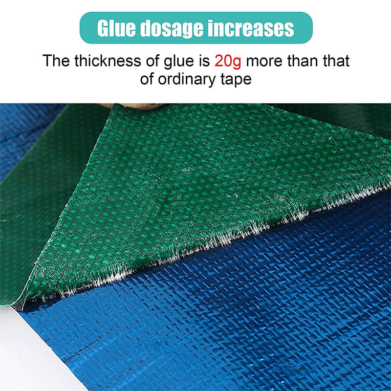 Weatherproof repair tape in a roll, ready for heavy-duty fixes on tarpaulins and outdoor awnings.