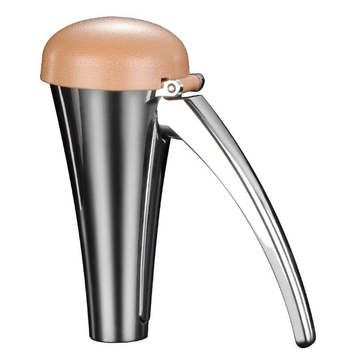 User-friendly zinc alloy nutcracker for kitchen use, opens walnuts, pecans, and more with minimal effort