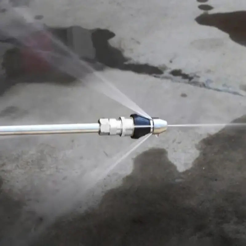 Compact high-pressure drain cleaner nozzle, ideal for various pipe sizes