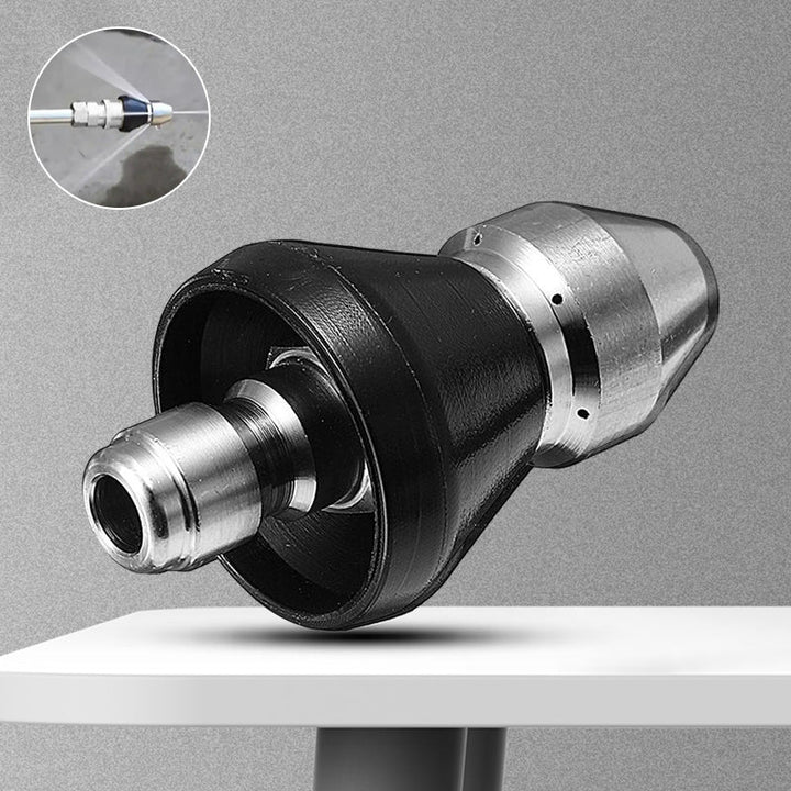 Versatile jetting nozzle for both household and industrial pipe cleaning tasks