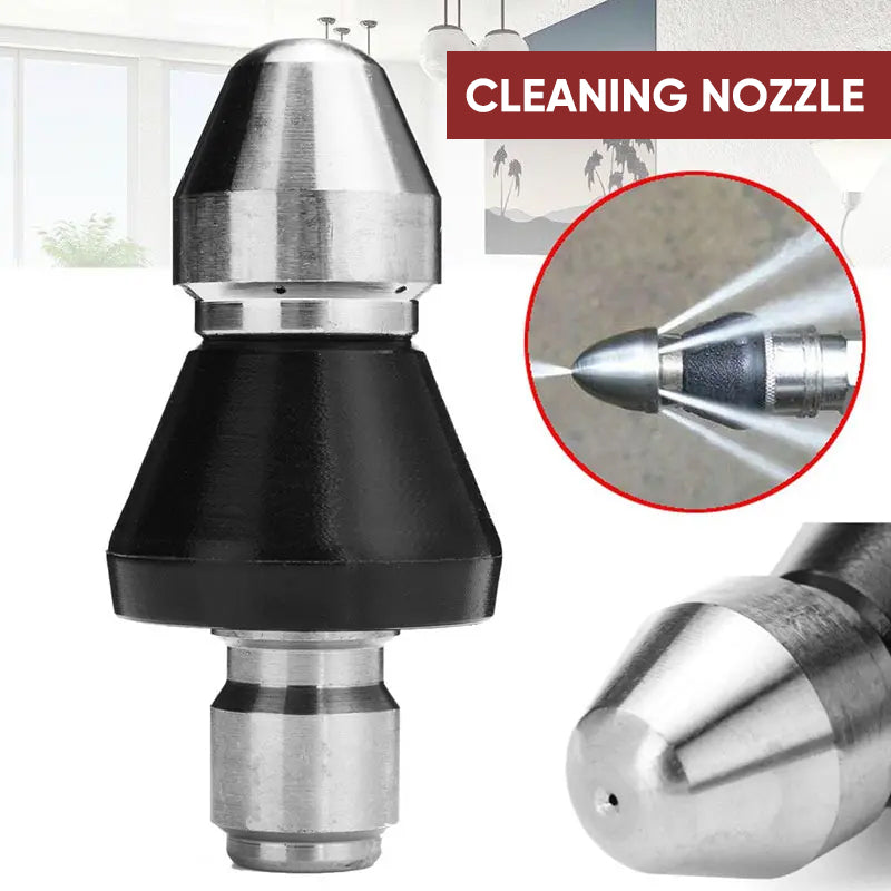 Industrial-grade sewer jetting nozzle for heavy-duty drain cleaning operations