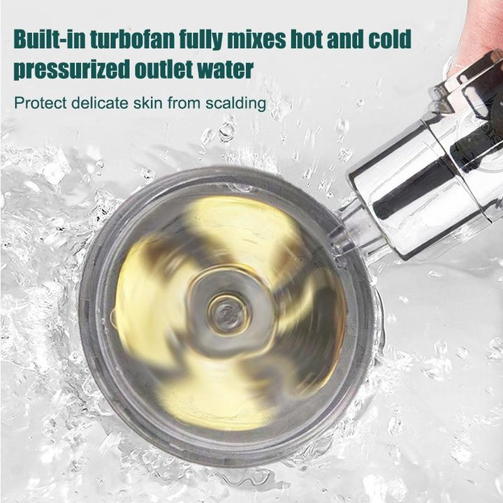 Water-saving handheld shower head with powerful high pressure, perfect for a modern bathroom upgrade.