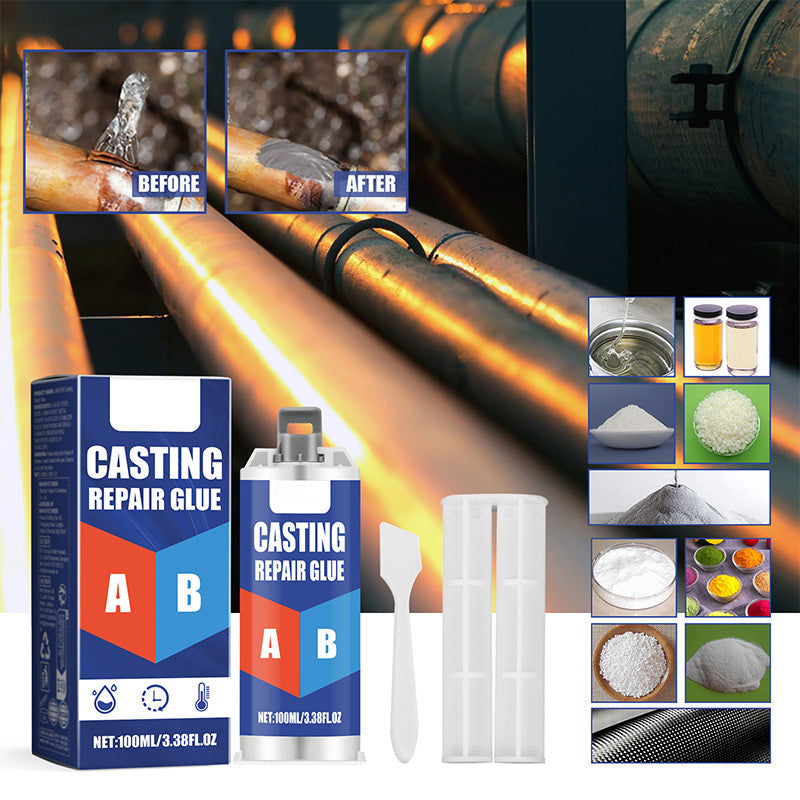 Waterproof high-temperature metal repair adhesive, durable epoxy for household tasks