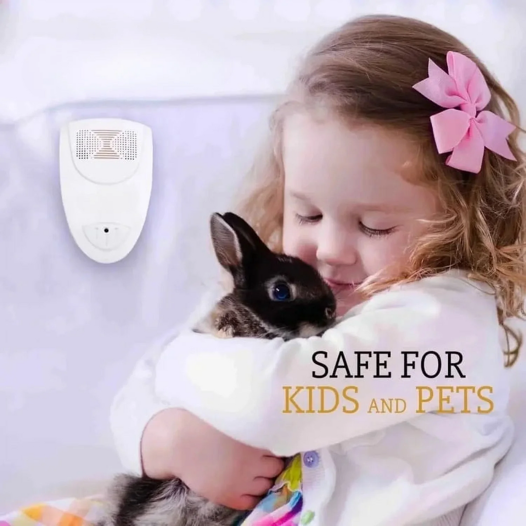 Safe ultrasonic bed bug repeller. Chemical-free, pet & kid-friendly pest control for a healthy indoor environment.