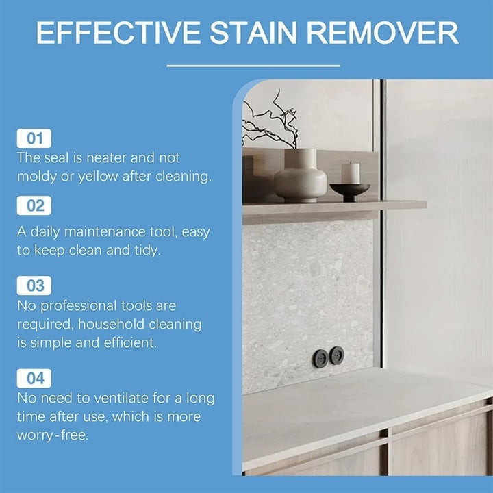 A clean, sparkling shower after using the powerful Mold & Mildew Stain Remover Gel Cleaner