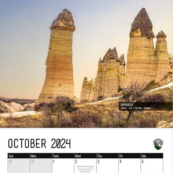 Details of a humorous animal image from the 2024 Nature Wall Calendar, funny gag gift for nature lovers