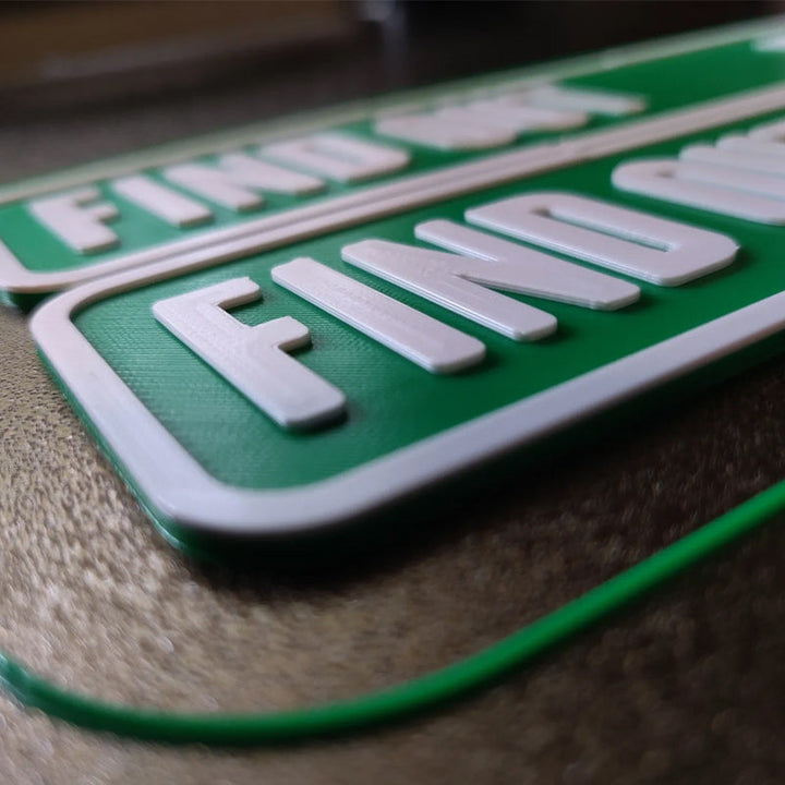 Unique street sign tabletop decor, adding humor to your desk or office space