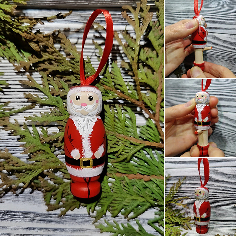 Humorous Christmas decoration: Santa Claus in a cheeky pose, a perfect adult gag gift