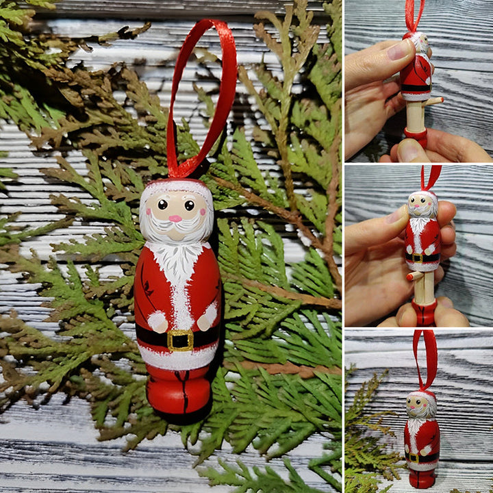 Humorous Christmas decoration: Santa Claus in a cheeky pose, a perfect adult gag gift