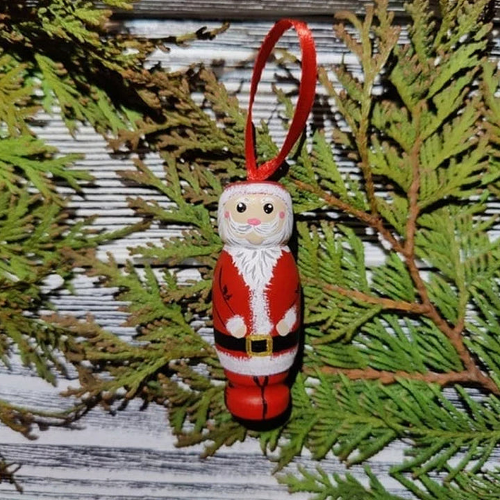 Adult gag gift: Humorous Santa Claus decoration with a comical pose, perfect for festive prank fun