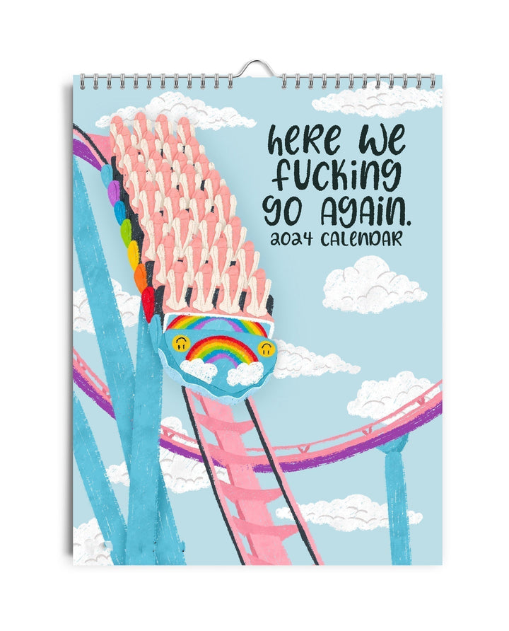 2025 calendar with sweary, humorous quotes, perfect gift for friends with a sense of humor