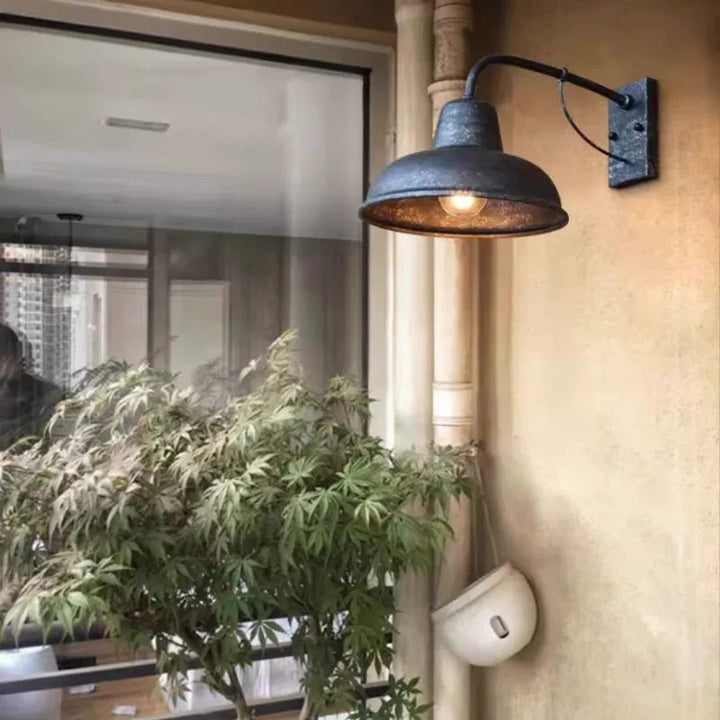Antique Copper Wall Lamp – Indoor/Outdoor E27 Lighting
