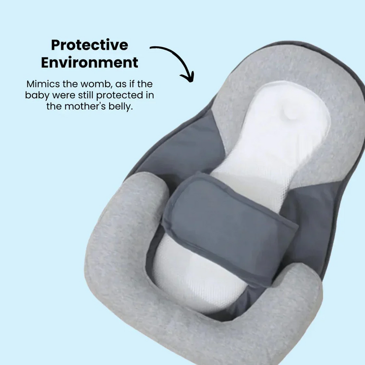 Essential baby gear: inclined pillow for infants, promoting digestion, reducing spit-up & supporting restful sleep.