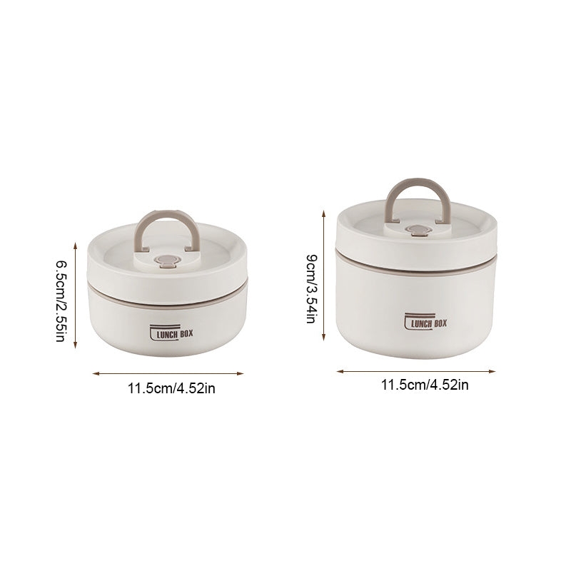 Sleek stainless steel insulated food warmer, a stylish kitchen accessory for lunches