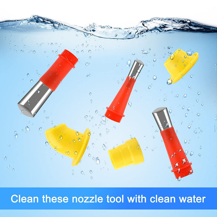 Multi-size sealant applicator nozzles for professional-grade caulking and grout work.