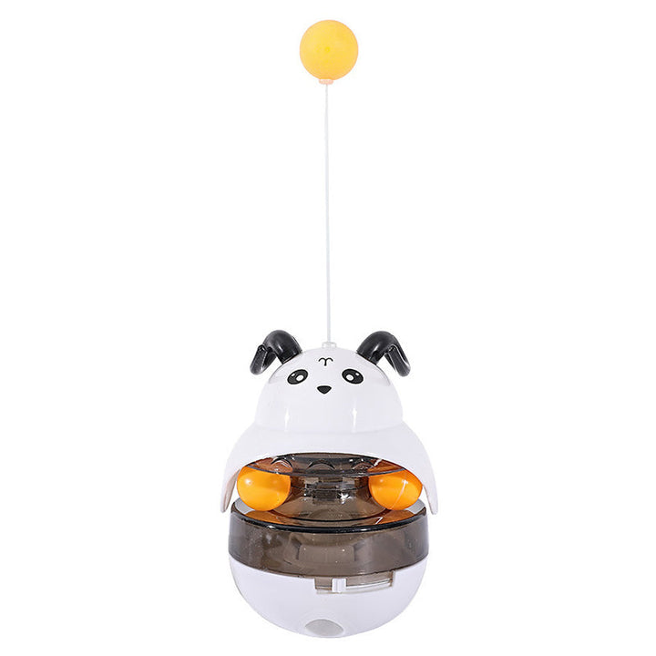 Tumbler cat toy with a clear treat reservoir, making playtime exciting for pets