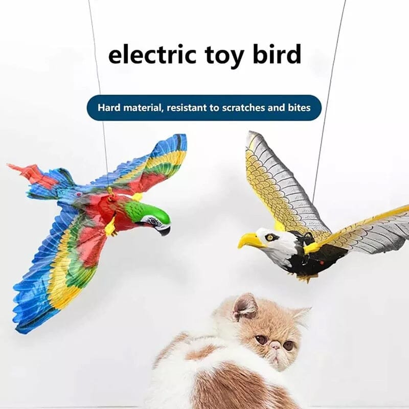 Flying eagle toy for cats & kids, interactive pet toy with realistic wings, electric indoor fun