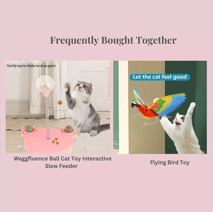 Interactive flying toy for pets and children, electric bird toy in motion for indoor play