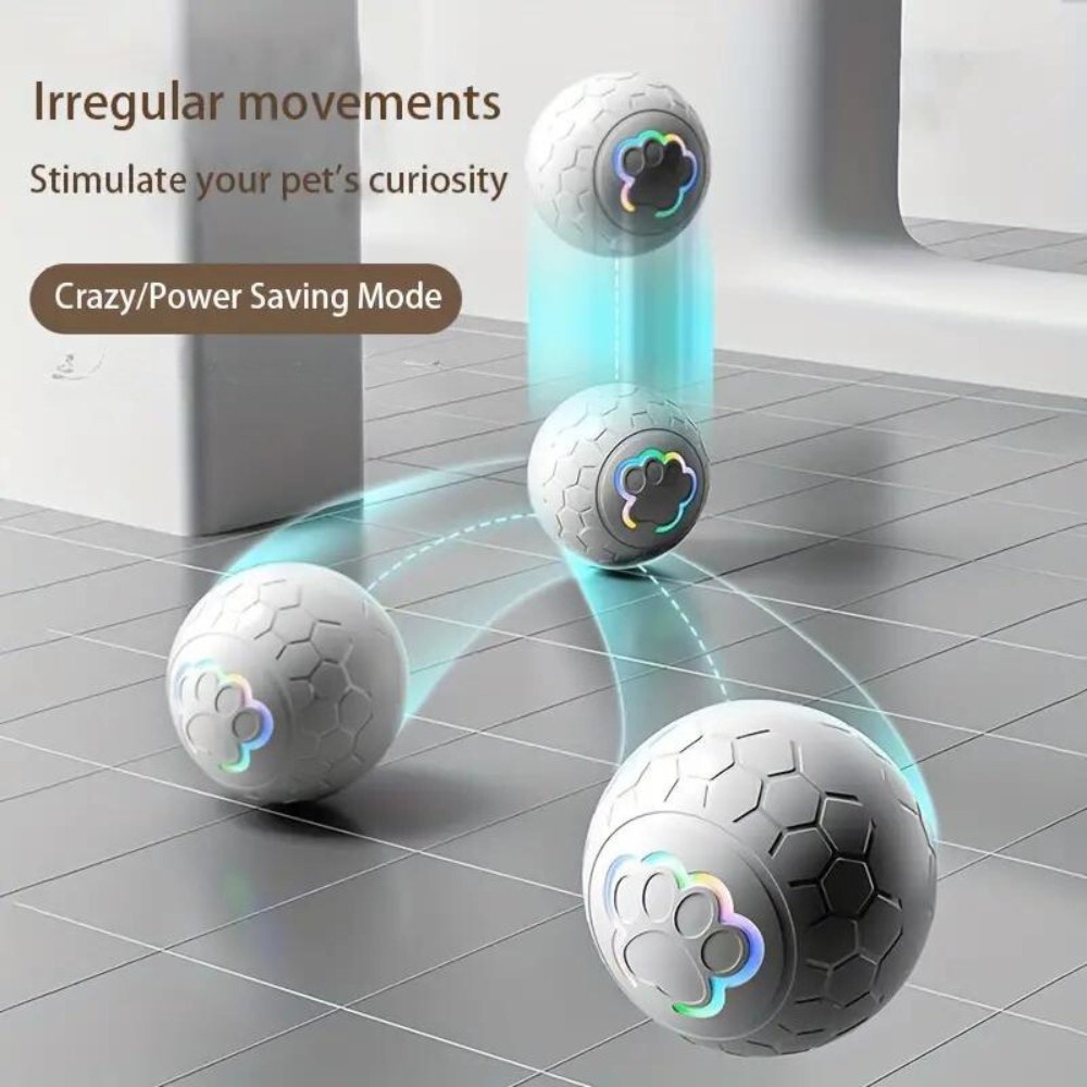 Bright green SmartBounce interactive dog toy for endless outdoor fun.