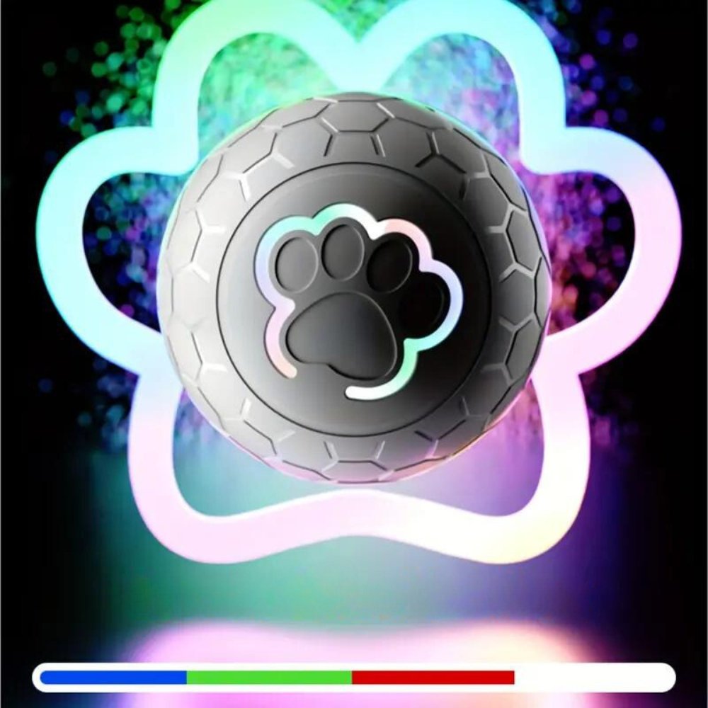 Bouncing SmartBounce dog toy ball, great for active dog entertainment.