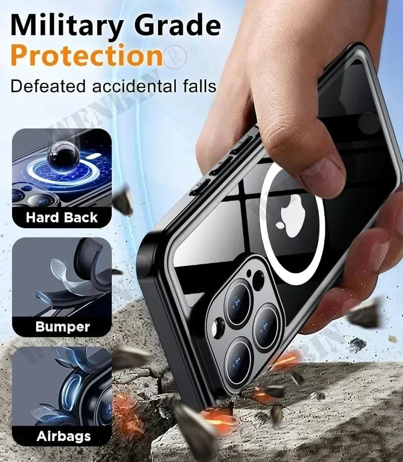 Shockproof & waterproof iPhone case, perfect for diving, snorkeling, and outdoor adventure gear.