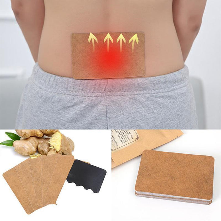 Parche de jengibre terapéutico para el alivio del dolor muscular, natural y herbal