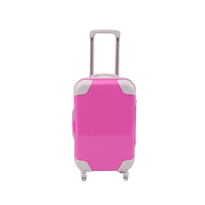 Compact 18-inch doll travel suitcase, a durable kids' toy accessory for imaginative pretend play & doll luggage.