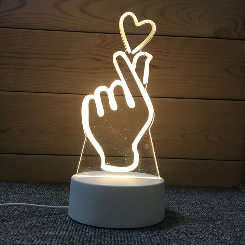Soft glow Kids' 3D Magical Unicorn Night Light, ideal homedecor and soothing nursery lamp.