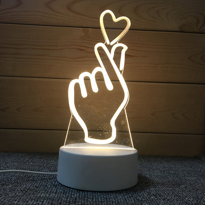 Soft glow Kids' 3D Magical Unicorn Night Light, ideal homedecor and soothing nursery lamp.