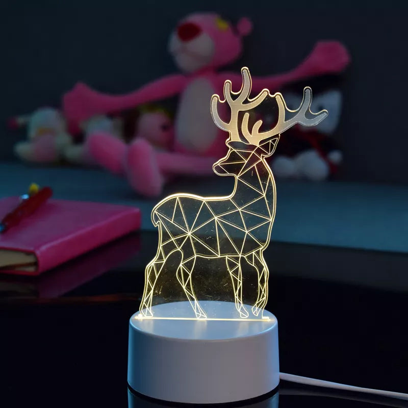 Vibrant Kids' 3D Magical Dolphin Night Light, creating a cozy atmosphere in a child's room.