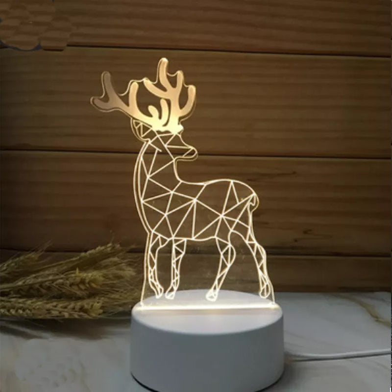 Kids' 3D Magical Elephant Night Light, an adorable LED table lamp and perfect gift for kids.