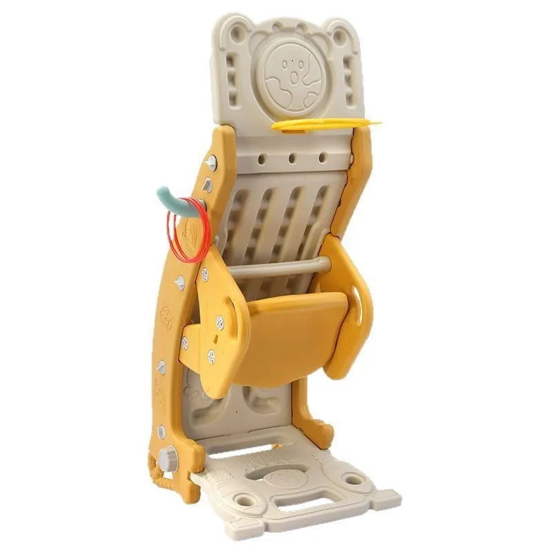 Kiddimorph 4-in-1 activity slide & rocker playset. Safe plastic indoor/outdoor toy for toddler early development.