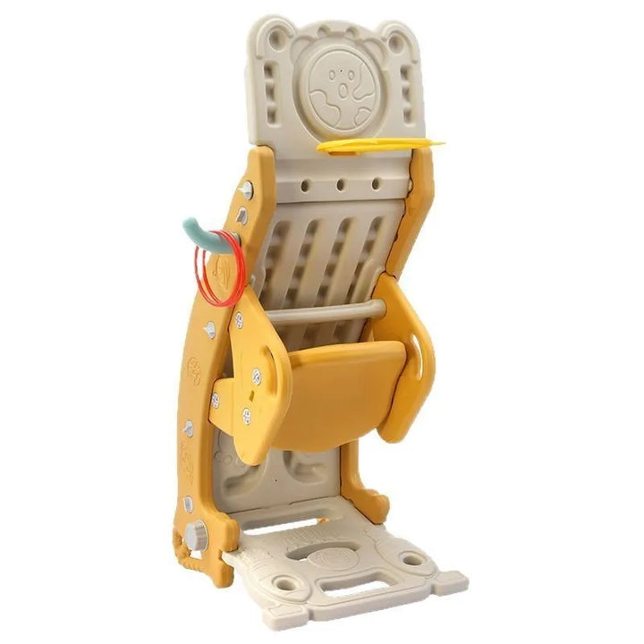 Kiddimorph 4-in-1 activity slide & rocker playset. Safe plastic indoor/outdoor toy for toddler early development.