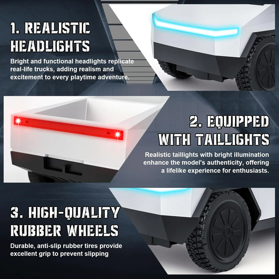 Durable kids' remote control 4WD off-road pickup truck, ready for adventure.