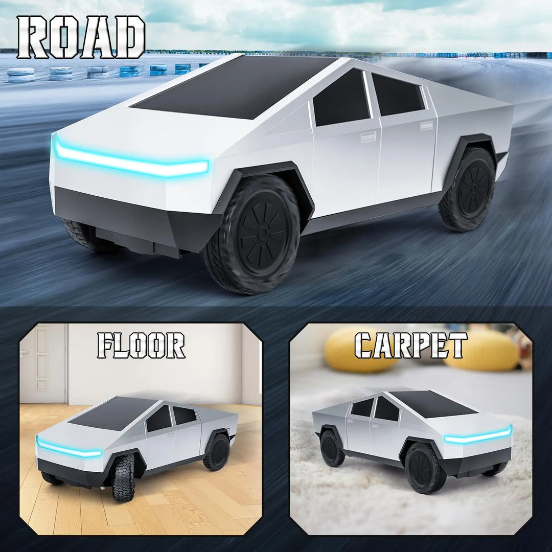 Kids' rugged 4WD remote control off-road truck, ideal for outdoor adventure play.