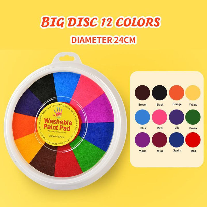 Child happily engaged in finger painting using the Creative Art Kit, an ideal educational toy for kids