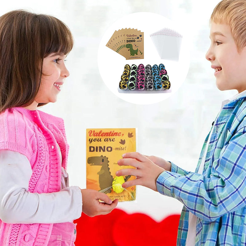 Kids' Dinosaur Hatching Egg Activity Set, 24 count, colorful dino eggs for excavation fun