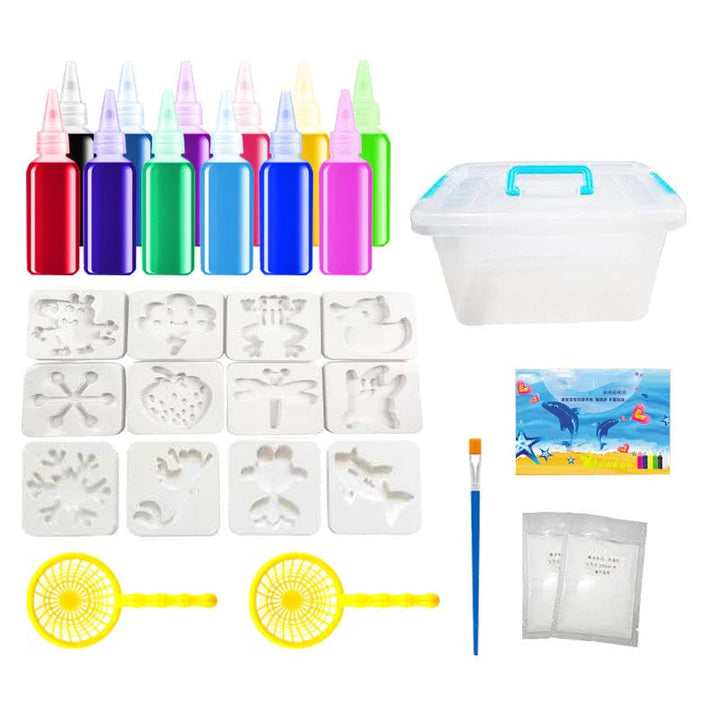 Step-by-step instructions booklet included in the Kids' DIY Aqua Gel Creative Play Set