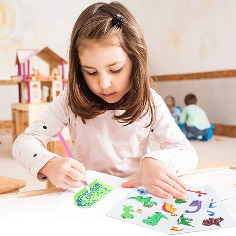 Educational kids' DIY diamond painting featuring a princess, ideal for young crafters & art development