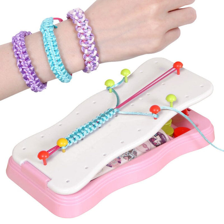Close-up of different types of beads – alphabet, pony, and charm – from the bracelet kit