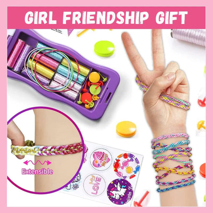 Creative toy for children: DIY Friendship Bracelet Making Kit with easy-to-follow instructions