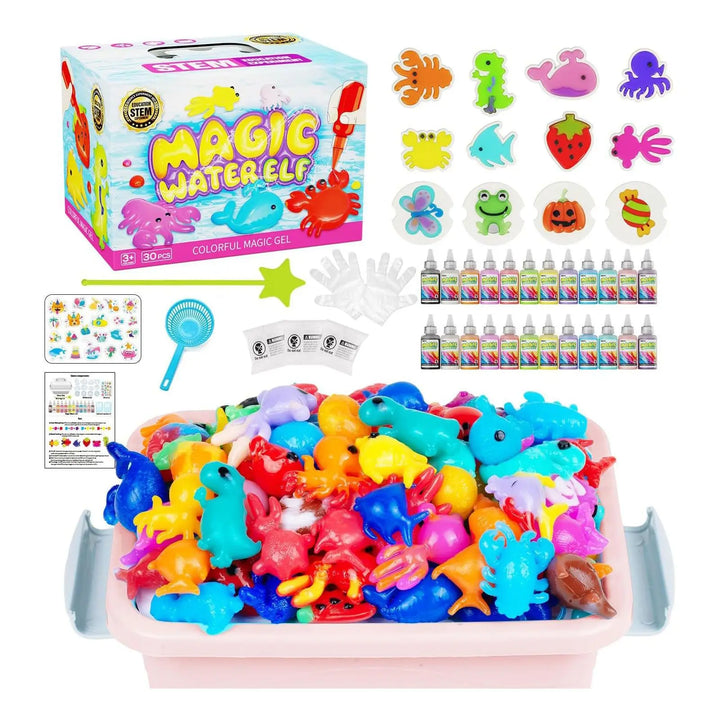 Aqualume Kids' DIY Gel Art Craft Kit, an educational activity set & creative mold toy for hours of sensory fun.