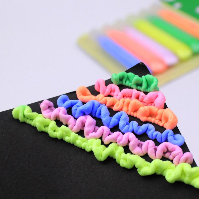 Kids DIY Puffy 3D Popcorn Drawing Pens (6pcs) for textured art projects & creative fun