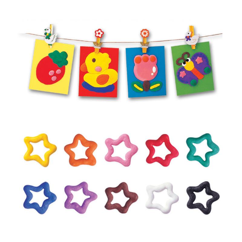 Assorted Kids Puffy Popcorn Pens, 6-pack for DIY art, crafts & dimensional drawings