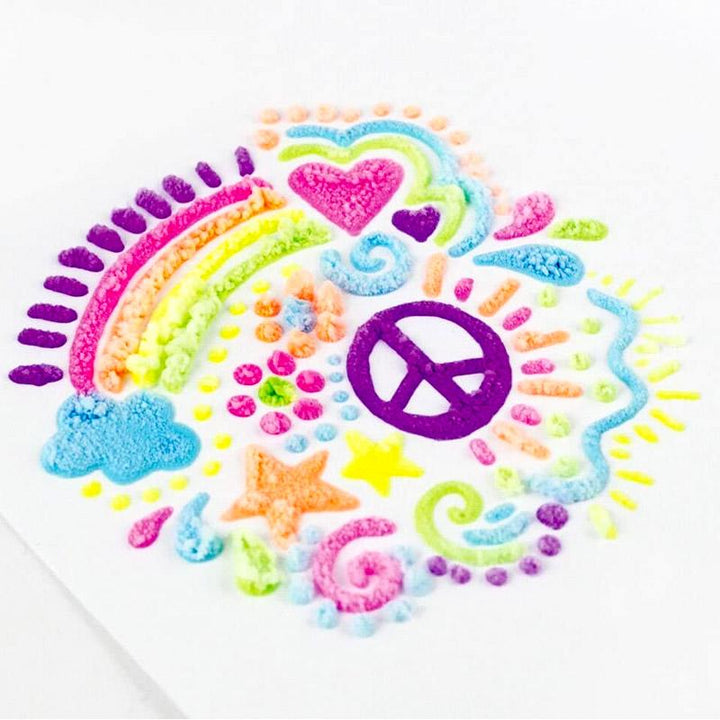 Packaging for Kids DIY Puffy 3D Popcorn Drawing Pens (6pcs), a fun craft activity