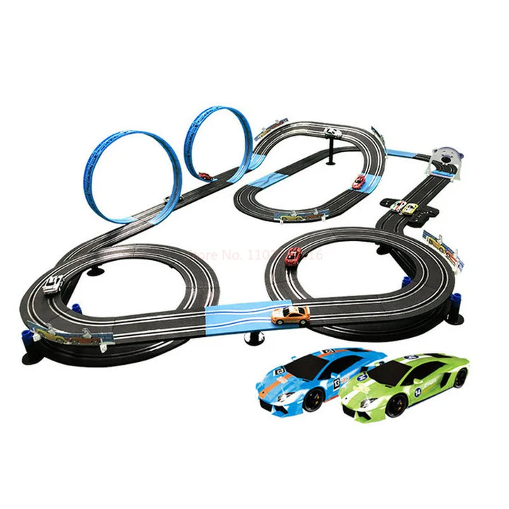 Fun Loopaira Double Lane Loop Racing Set, ideal gift for kids. Two player track racing with toy cars.