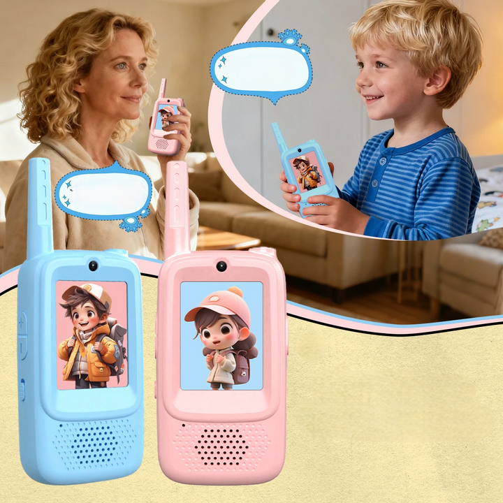 Kids' EchoPals video walkie talkie for fun, safe communication & outdoor play adventures.